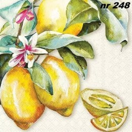 Sunny lemon servet 33x33cm