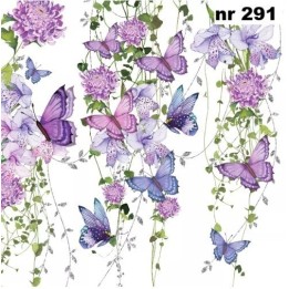 Butterfly splash servet 33x33cm