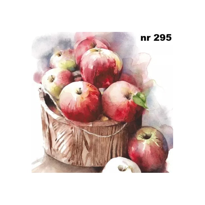 Pommes rouges servet 33x33cm