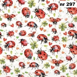 Ladybug flight servet 33x33cm