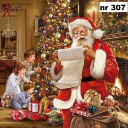Christmas eve servet 33x33cm