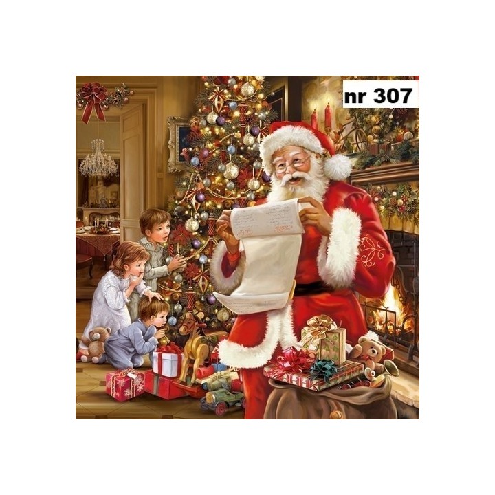 Christmas eve servet 33x33cm