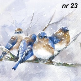 Cuddly birdies servet 33x33cm