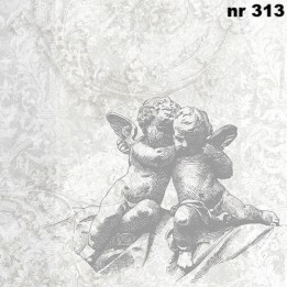 Classics angels silver servet 33x33cm