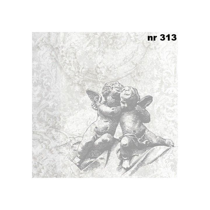 Classics angels silver servet 33x33cm