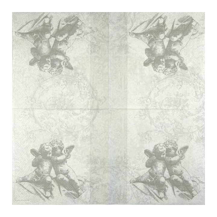 Classics angels silver servet 33x33cm