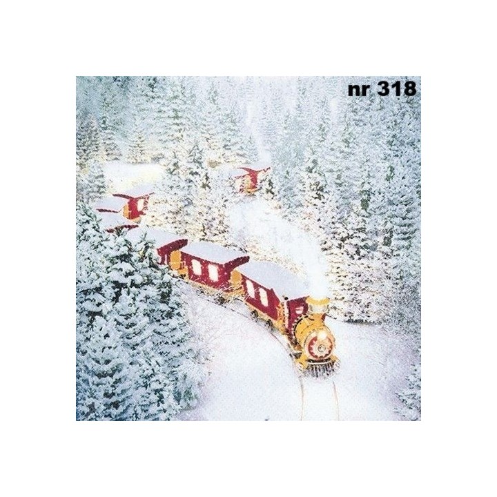 Polar express servet 33x33cm
