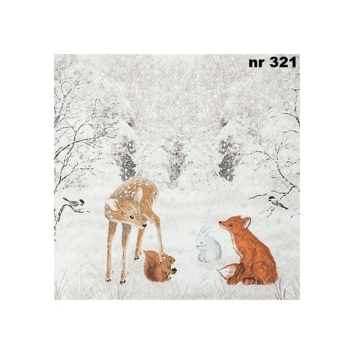 Sweet forest servet 33x33cm