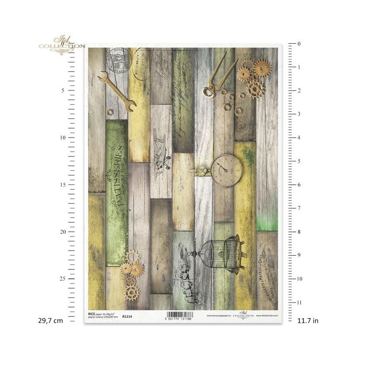 Rijstpapier R1114 Steampunk