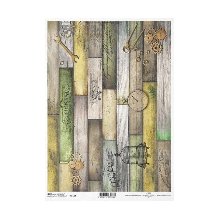 Rijstpapier R1114 Steampunk