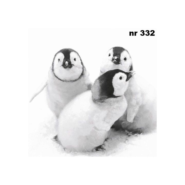 Penguin friends servet 33x33cm