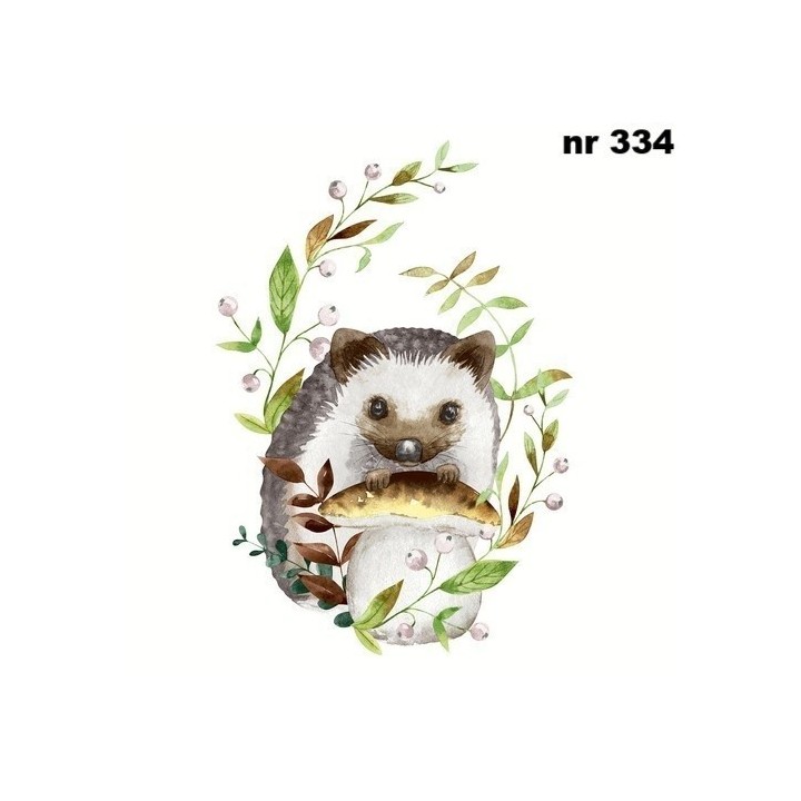 Forest hedgehog servet 33x33cm