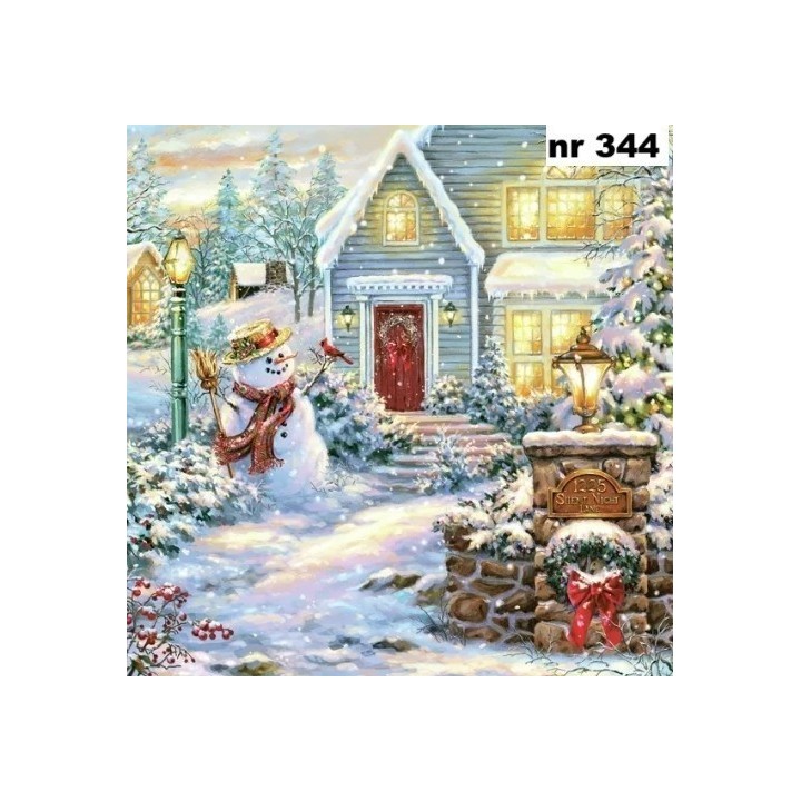 Christmas evening servet 33x33cm