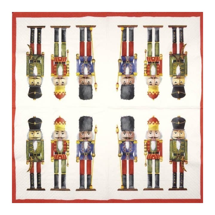 Nutcrackers soldiers servet 33x33cm