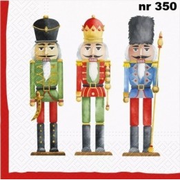 Nutcrackers soldiers servet 33x33cm