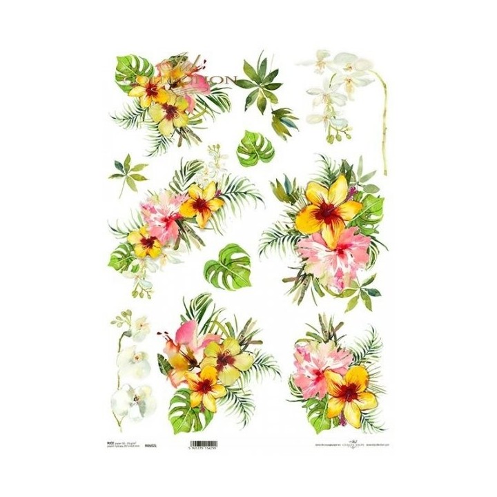 Rijstpapier R0602L Tropical Dreams