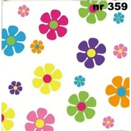 Flowerpattern servet 33x33cm