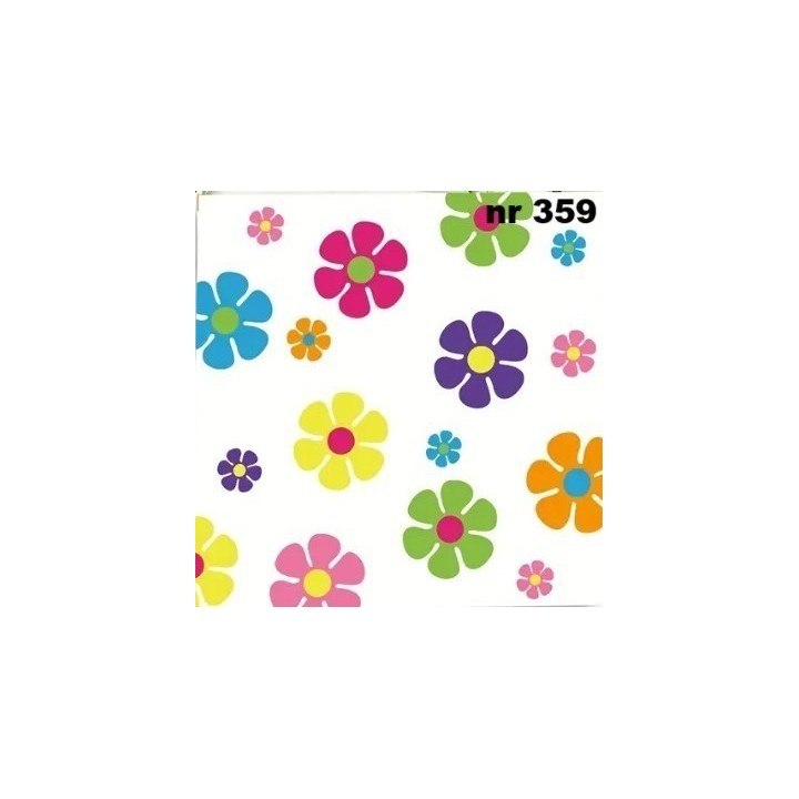 Flowerpattern servet 33x33cm