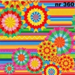 Stripes and flowers servet 33x33cm