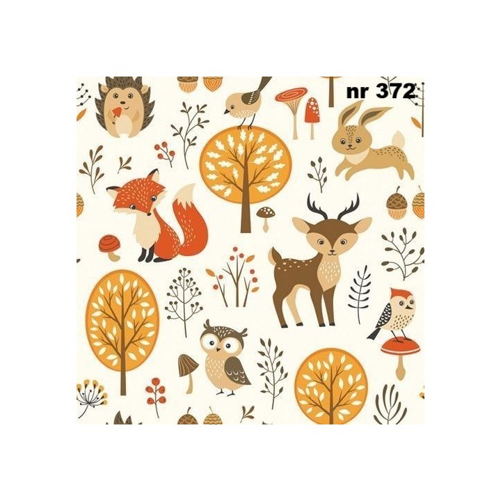 Forest Friends servet 33x33cm