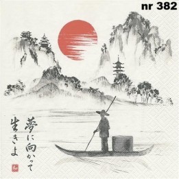 Japanese boat servet 33x33cm