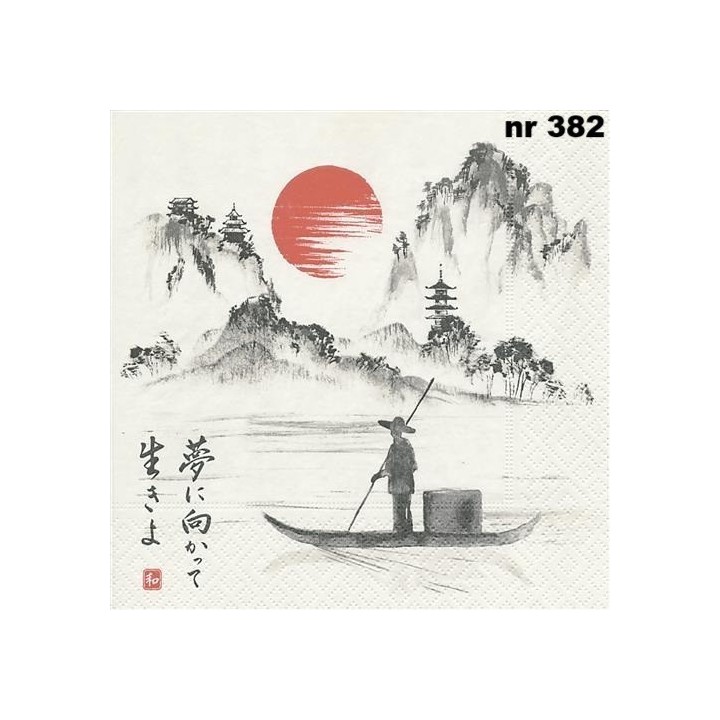 Japanese boat servet 33x33cm