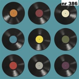 Vinyl schalplatten servet 33x33cm