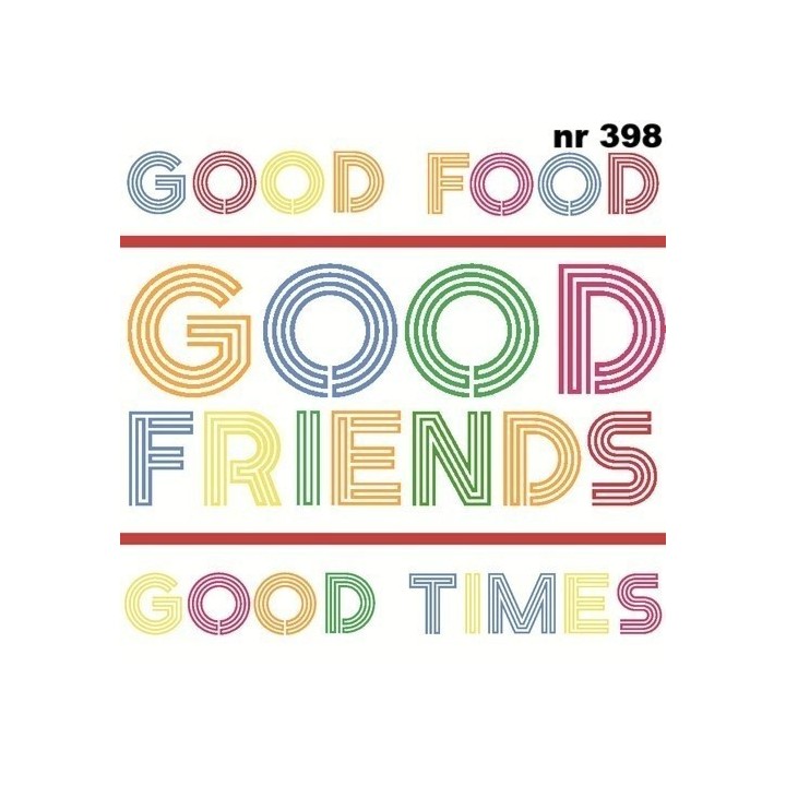 Food and friends servet 33x33cm