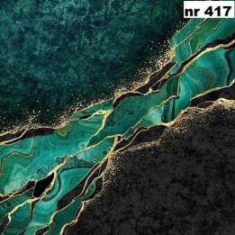 Malachite marble servet 33x33cm