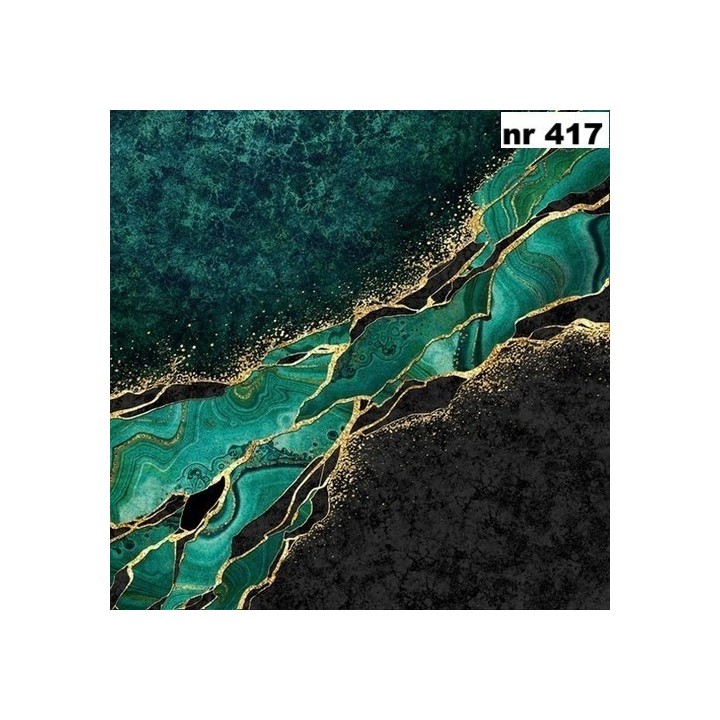 Malachite marble servet 33x33cm