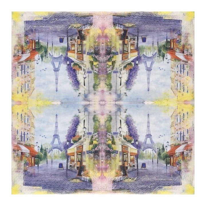 Quartier marais en Paris servet 33x33cm