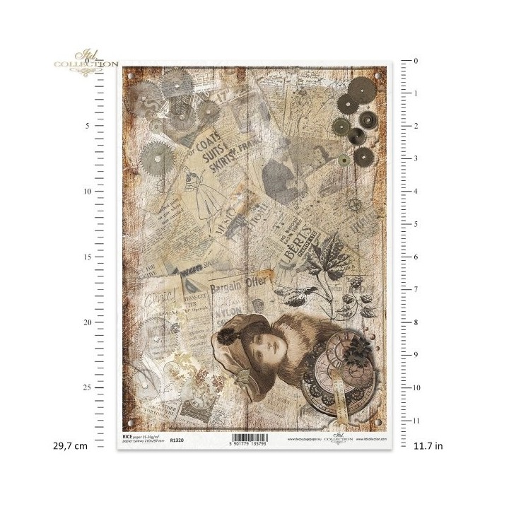 Rijstpapier R1320 Steampunk