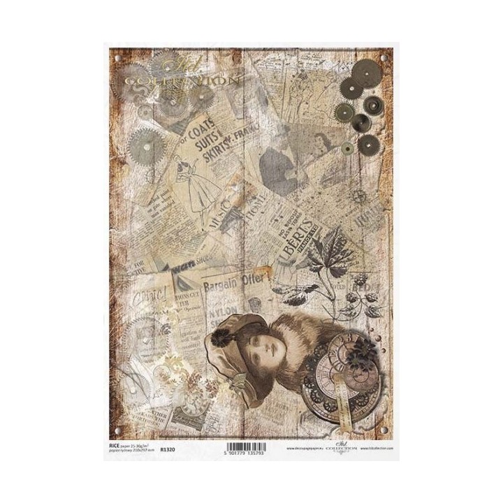 Rijstpapier R1320 Steampunk