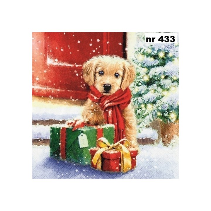 Little puppy servet 33x33cm