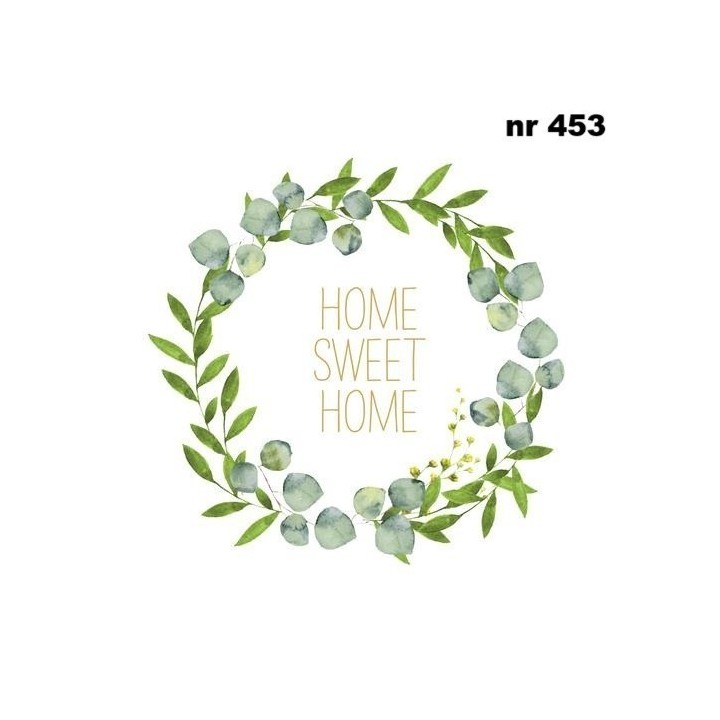 Home sweet home servet 33x33cm