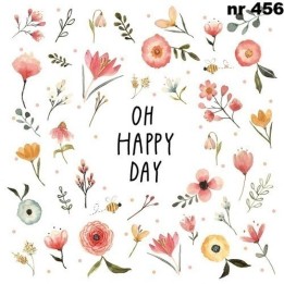 Oh happy day servet 33x33cm