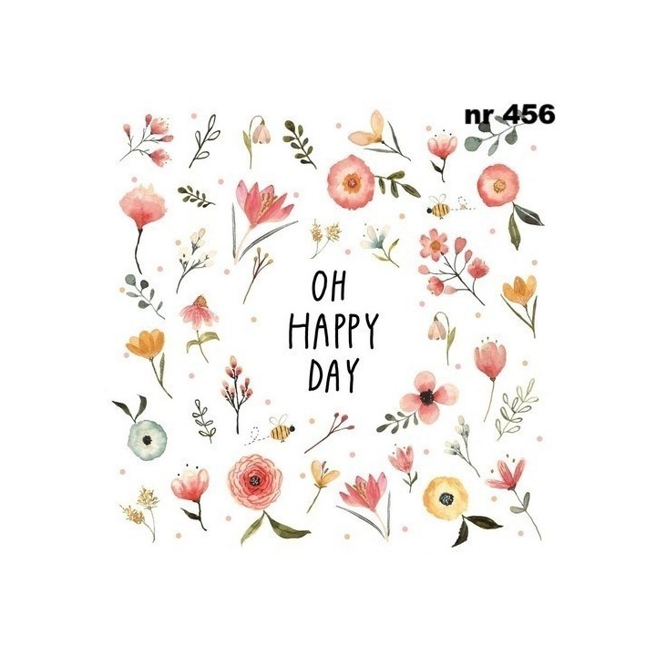 Oh happy day servet 33x33cm