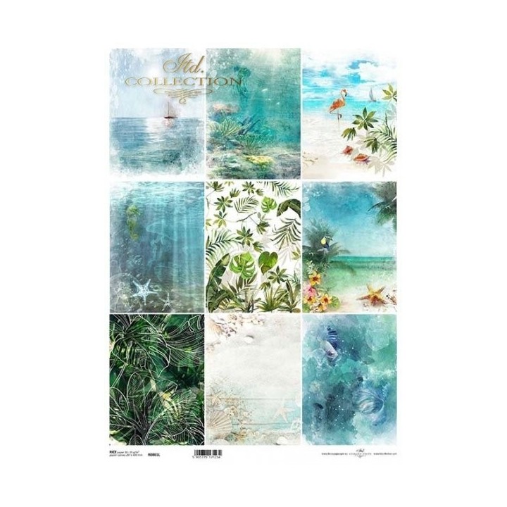 Rijstpapier R0861L Tropical Dreams