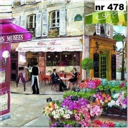 Rues de Paris servet 33x33cm