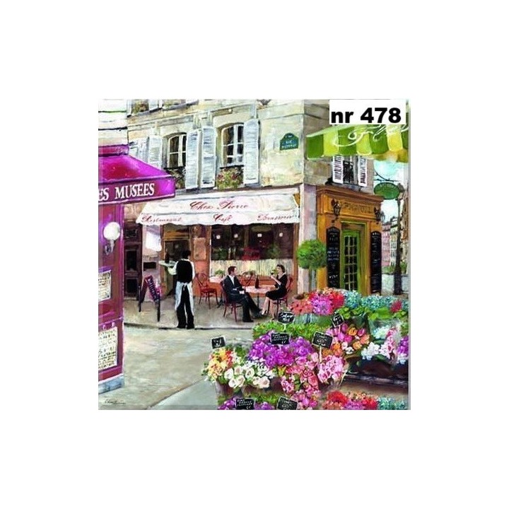 Rues de Paris servet 33x33cm