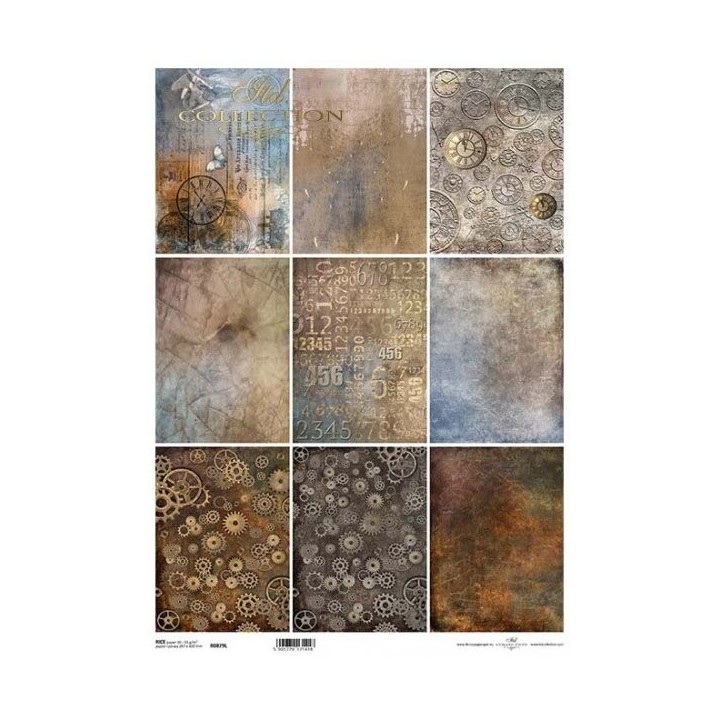 Rijstpapier R0879L Steampunk