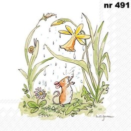 April shower servet 33x33cm