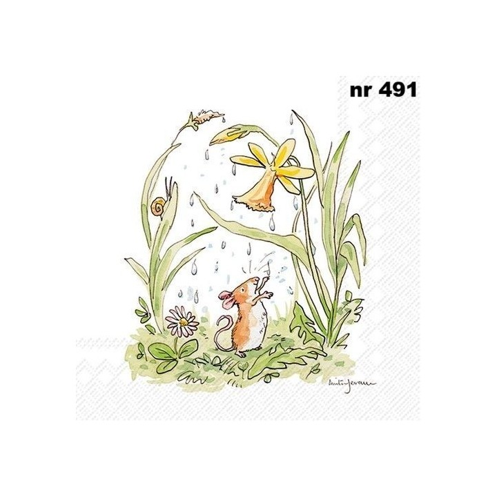 April shower servet 33x33cm