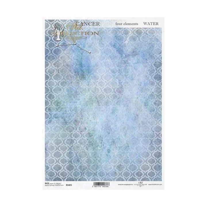 Rijstpapier R1421 Four Elements-Water