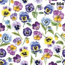 Pansy all over servet 33x33cm