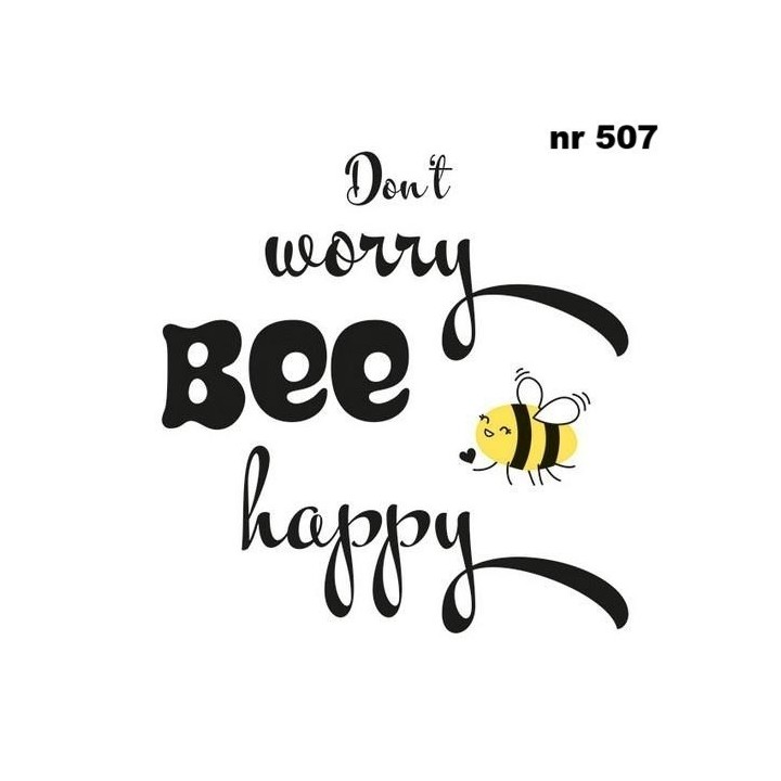 Bee happy servet 33x33cm