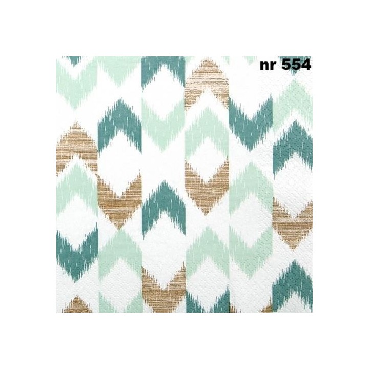 Bamboo ikat green servet 33x33cm