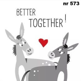 Donkey Love servet 33x33cm