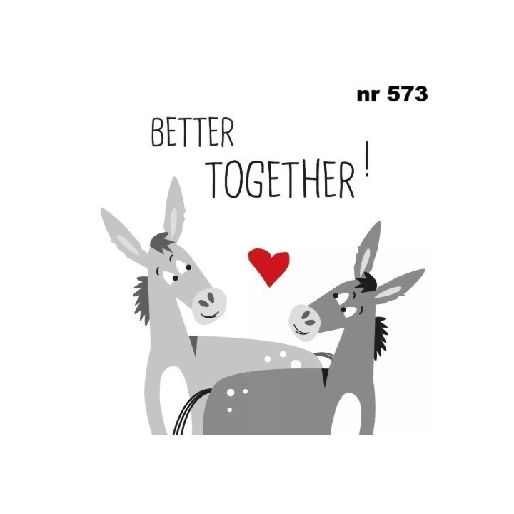 Donkey Love servet 33x33cm