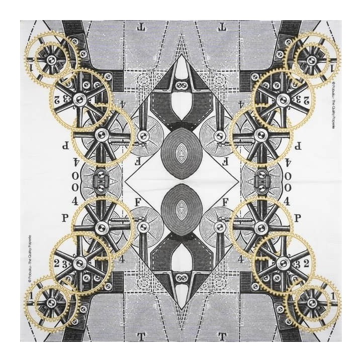Clockwork servet 33x33cm